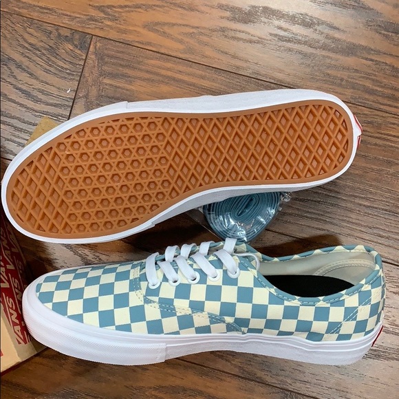VANS AUTHENTIC PRO CHECKERBOARD SMOKE BLUE MEN’S - Picture 3 of 15